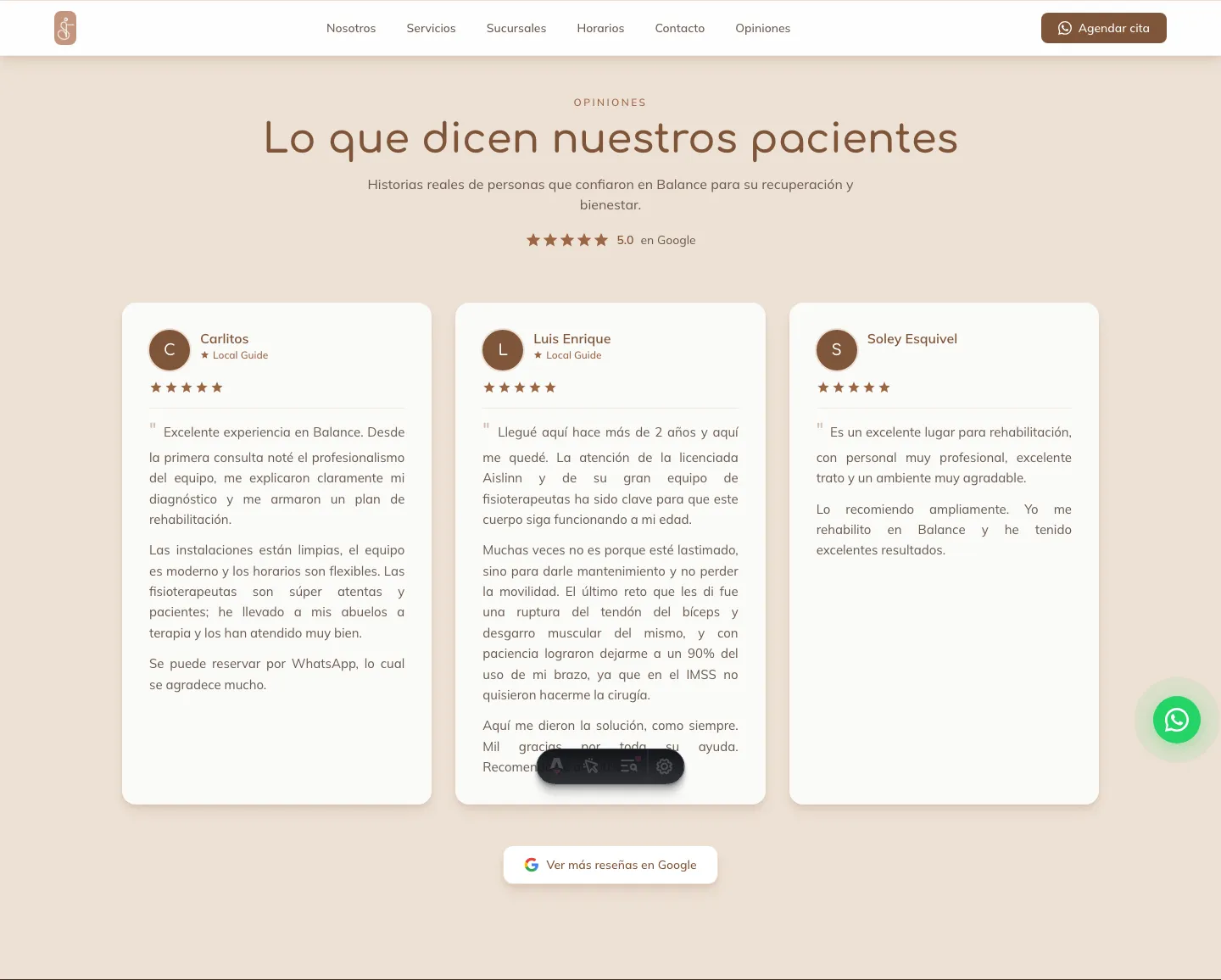 Opiniones reales